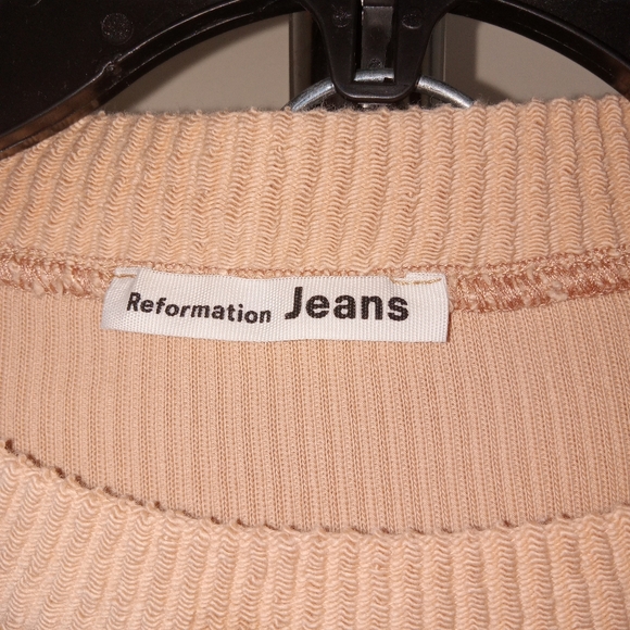 Reformation (2 PC) Cozy Lounge Wear Set - Large- Tan Ribbed - Picture 6 of 12